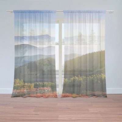 Sablio Záclony Příroda: 2ks 150x250cm – Hledejceny.cz