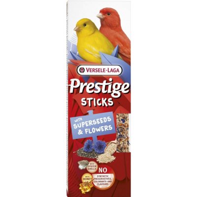 Versele-Laga Prestige Sticks tyčinky Canaries Superseeds & Flowers 60 g – Hledejceny.cz