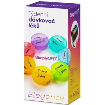 SimplyMed Dávkovač léků týdenní Elegance