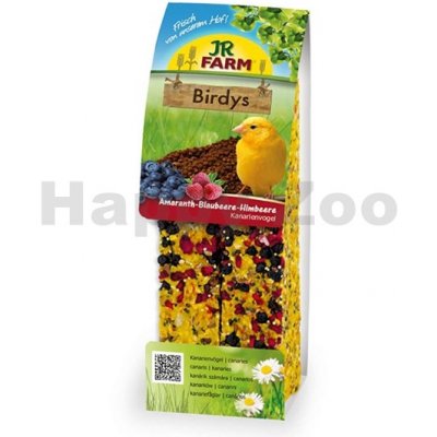 JR FARM Birds Tyčinky pro kanárky s amarantem borůvkami a malinami 130 g – Hledejceny.cz