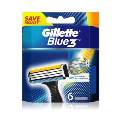 Gillette blue3 pride/R&W holítka 6ks