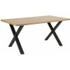 Jídelní stůl Dkton Jídelní stůl Niki 160 cm divoký dub X nohy