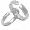 Prsteny Aumanti Snubní prsteny 225 Platina bílá