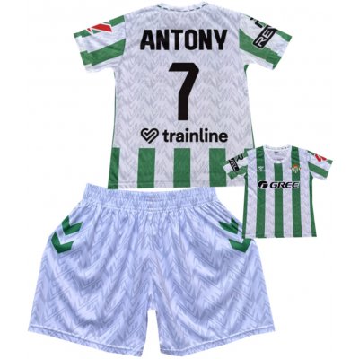 Numberoplus dětský fotbalové dresy Komplet Real Betis Antony.Č07 – Zboží Dáma