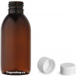 Tera Plastová lékovka hnědá s bílým víčkem 150 ml – Zboží Dáma