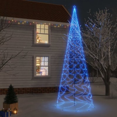 zahrada-XL Vánoční strom s hrotem 3 000 modrých LED diod 800 cm