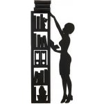 Záložka do knihy The Library, knihy na stránce, černá – Hledejceny.cz