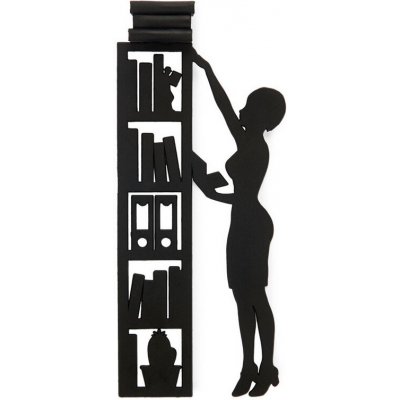 Záložka do knihy The Library, knihy na stránce, černá – Hledejceny.cz