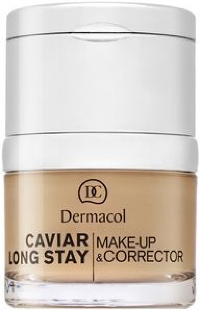 Dermacol Dlouhotrvající make-up s výtažky z kaviáru a zdokonalovací  korektor Caviar Long Stay Make-Up & Corrector 1.5 Sand 30 ml | Srovnanicen. cz