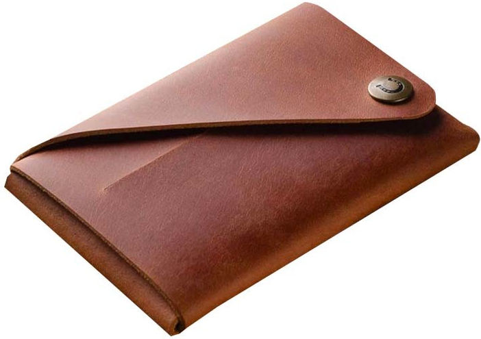 Crazy Horse Craft Minimalistická kožená peněženka classic brown