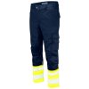 Pracovní oděv ProJob 6537 PRACOVNÍ kalhoty PRUŽNÉ EN ISO 20471 TŘÍDA 1 Žlutá/navy