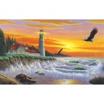 Royal Langnickel Malování podle čísel 30 x 40 cm Svítící maják – Zboží Mobilmania