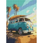 NORIMPEX Diamantové malování Modrý Volkswagen 30 x 40 cm – Hledejceny.cz