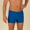 Koupací šortky, boardshorts Nabaiji pánské boxerkové plavky 100 Basic modré