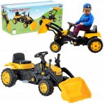 Pilsan Traktor šlapací s přední lžící žlutý – Zboží Mobilmania