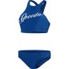 Speedo dámské dvoudílné plavky LOGO VOLLEY 2PC AF 8-00307315200 modrý