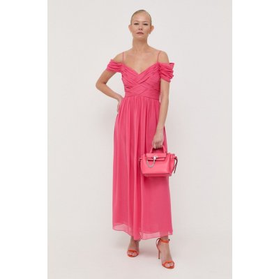 Luisa Spagnoli hedvábné šaty růžová