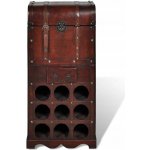 Greatstore Stojan na víno dřevěný na 9 lahví, s úložným prostorem – HobbyKompas.cz Greatstore Stojan na víno dřevěný na 9 lahví, s úložným prostorem – HobbyKompas.cz