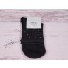 CNB Berlin ponožky DE 34323 se zdravotním nevírajícím ruličkovým lemem černé s drobnými kamínky