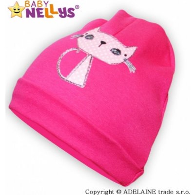 Baby Nellys Bavlněná čepice sytě růžová – Zboží Mobilmania
