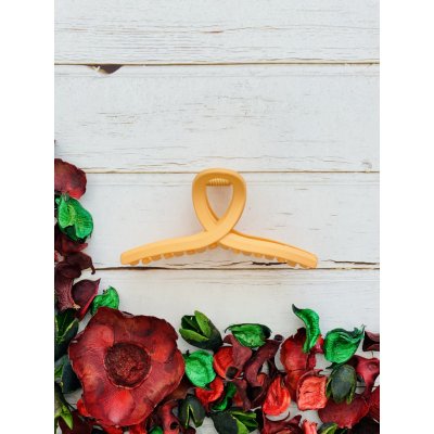 Spirálovité skřipce do vlasů Barva: žlutá – Zboží Dáma