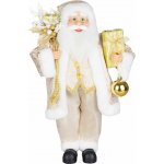 Dekorace MagicHome Vánoce, santa, s dárkem, textil, 16x26x41 cm – Hledejceny.cz