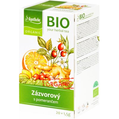 Apotheke Čaj zázvorový s pomerančem 30 g – Zbozi.Blesk.cz