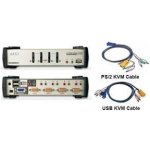 Aten CS-1734B 4-port KVMP USB+PS/2, USB HUB, audio, 1,2m – Hledejceny.cz