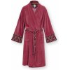 Župan PIP Studio Naomi kimono Velvet Solid tmavá růžová