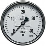 Wika Manometr nízkotlaký zadní -25/0 mbar - 63 - 1/4 – Zbozi.Blesk.cz