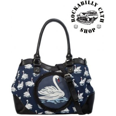 Dámská taška kabelka retro rockabilly pin-up Banned Summer Swan Handbag