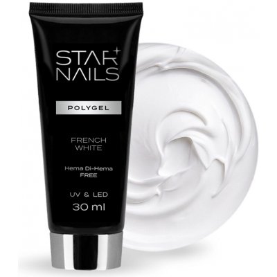 Starnails UV/LED Polygel Hema Di-Hema Free 008 French White 30 ml – Sleviste.cz