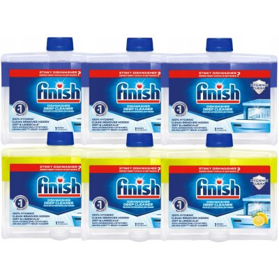 Finish čistič do myčky nádobí odstraňuje nečistoty a vodní kámen Regular 6 x 250 ml – Zboží Dáma