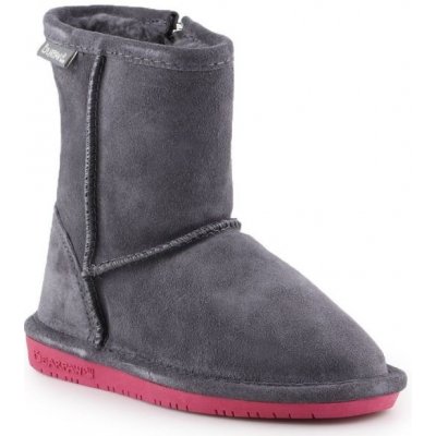 BearPaw Emma Toddler Zipper Dětské zimní boty 608TZ903 Charcoal Pomberry – Zboží Mobilmania