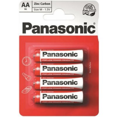 Panasonic Red Zinc AA 4ks 00133698 – Zboží Mobilmania