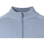 Casa Moda bavlněný rozepínací svetr bledě modrý melír – Hledejceny.cz