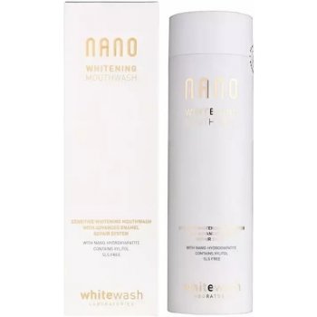 Whitewash Nano ústní voda pro obnovu zubní skloviny a šetrné bělení (With Nano-Hydroxyapatite Contains Xylitol SLS Free) 300 ml