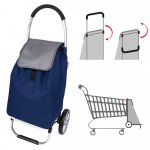 HomeLife Nákupní taška na kolečkách Carry modrá – Hledejceny.cz