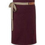 Karlowsky Barmanská zástěra s koženým vázáním a kontrastním páskem lilková Pantone 5185C 110x65cm KY055 – Hledejceny.cz