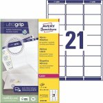 Velkoobchodplus Adresní etikety, 63,5 x 38,1 mm, 2100 ks – Zboží Živě