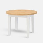 Stima Kulatý stůl FIT II. 110 + 35 cm dub hickory přírodní h3730 bílá – Hledejceny.cz