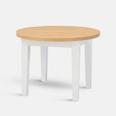 Stima Kulatý stůl FIT II. 110 + 35 cm dub hickory přírodní h3730 bílá – Hledejceny.cz