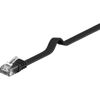 PremiumCord sp6uflat200C patch, UTP RJ45-RJ45 CAT6, 20m, černý – Zbozi.Blesk.cz