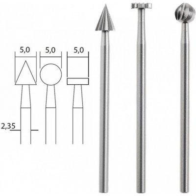PROXXON 28720 Wolfram-vanadové frézy – Zboží Mobilmania