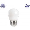 Žárovka Kanlux LED žárovka XLED Filament Mini Globe G45 4,5W, 470lm, E27, neutrální bílá NW , Ra80, 320°, mléčná