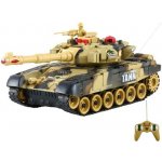 KIK RC tank T-80 No.9995 s dobíjecím packem USB+adaptér 2,4 GHz písková RTR 1:32 – Zboží Dáma