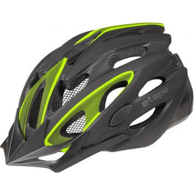 Etape – cyklistická přilba BIKER, černá/žlutá fluo mat L/XL 58-61 cm