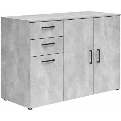 Black Red White Komoda MultiDo 120 cm se 2 zásuvkami a 2 skříňkami Světlý ateliér S588-KOM3D2S/120/80/52 – Hledejceny.cz