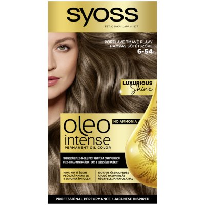 Syoss Oleo Intense barva na vlasy Popelavě tmavě plavý 6-54 – Zboží Dáma