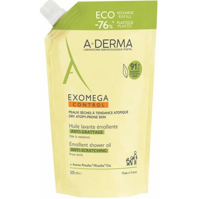 A-Derma Exomega Control sprchový olej náhradní náplň 500 ml – Zboží Dáma